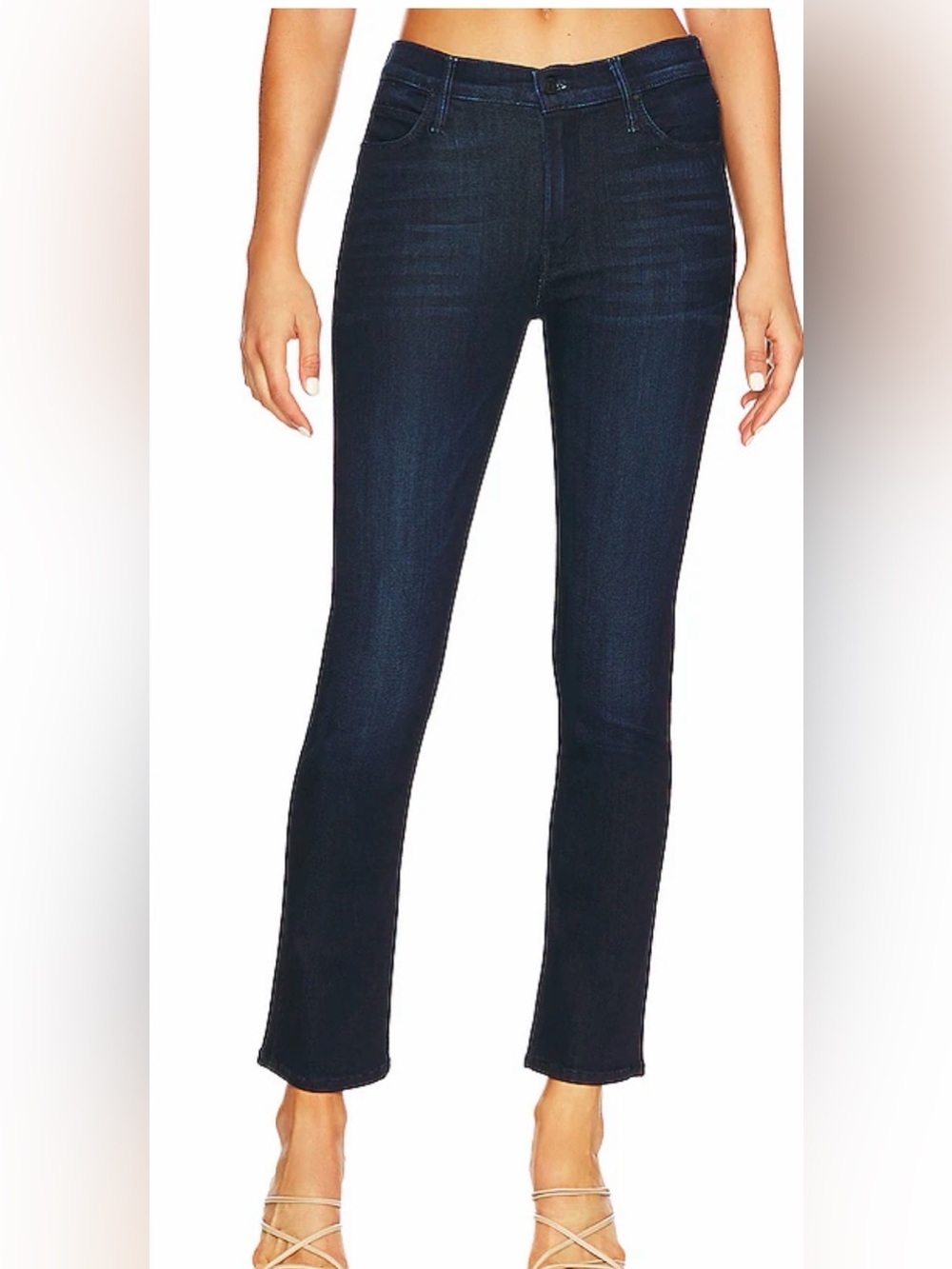 MOTHER The Mid Rise Dazzler Ankle Now or Never Dark Blue Size 25